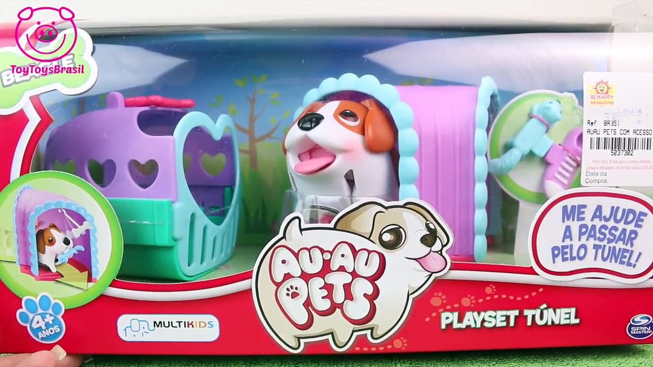 Coleção AU AU Pets Beagle Playset Túnel ToyToysBrasil em português