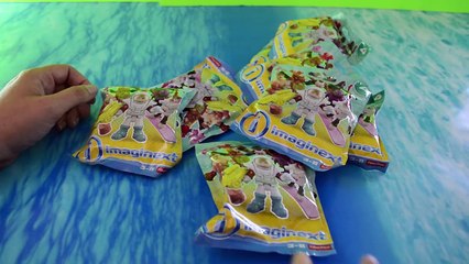 Imaginext toys blind bags SERIES 4 toy reviews videos mystery bag codes