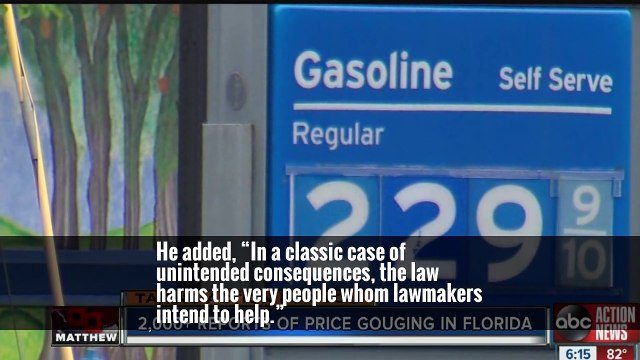 Hurricane Price Gouging Is Despicable, Right? Not to Some Economists