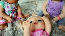 Crawling Baby Alive Kira Is Scared Of THUNDER! Baby Go Bye Bye - toy heroes baby alive videos