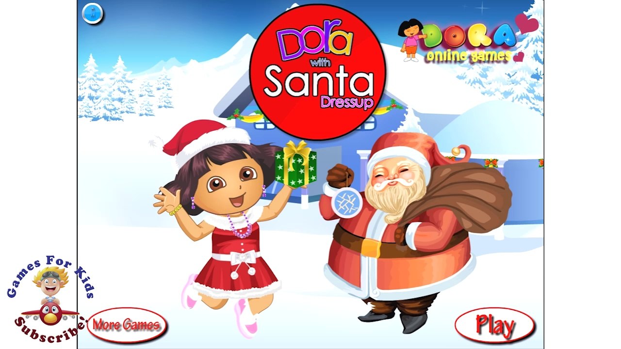 Baby Games Dora With Santa Dress Up - Games for Kids