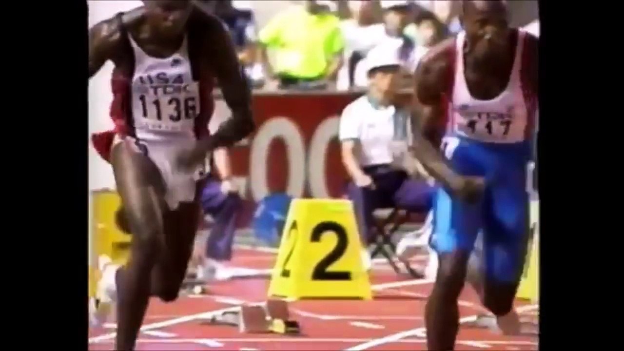 カール・ルイス Carl Lewis 100m 9.86 August 25, 1991 世界記録 world record