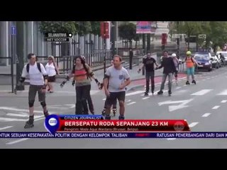 Warga Brusel Bersepatu Roda Menelusuri Jalan Sepanjang 23 Km - Net 24