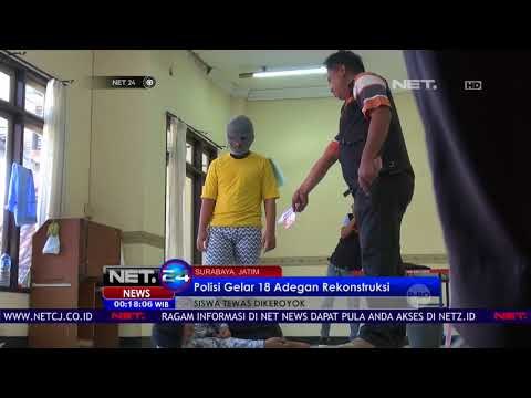 Dalam Adegan Rekonstruksi Para Pelaku Penganiayaan Sempat Menolong Santri Yang Tewas - NET24