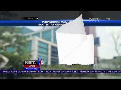 Permintaan Maaf Rumah Sakit Mitra Keluarga Group Terhadap Keluarga Bayi Debora - NET5