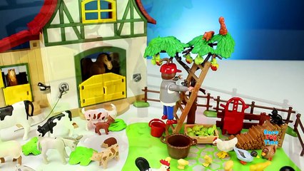 Playmobil Farm Apple Harvest Barn Animals Building Set Build Review