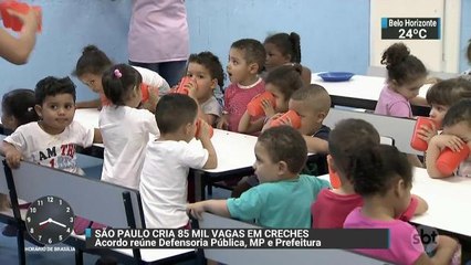 Acordo assinado em São Paulo pretende diminuir fila de espera por creches