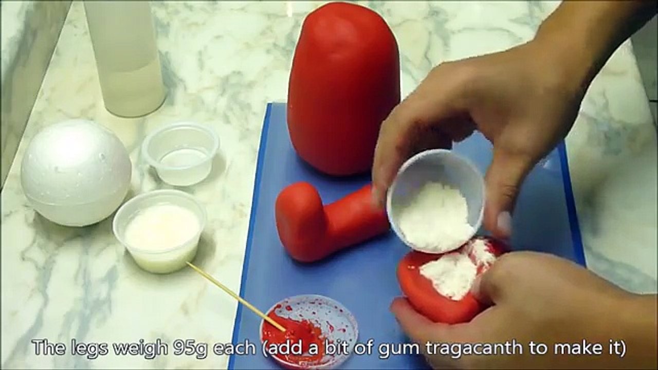 How to make Elmo (Cake Topper) / Cómo hacer a Elmo para tortas
