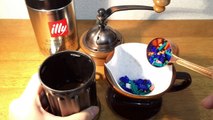 ナノブロック クジャクと不思議なコーヒーの淹れ方【stop motion cooking・ストップモーション料理・音フェチ】