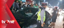 BMW Tabrak Separator, Pengemudi Mengamuk