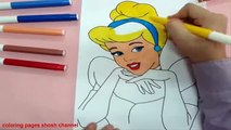 Disney Princess Jasmine Cinderella Belle Moana Drawing Pages To Color For Kids l Coloring