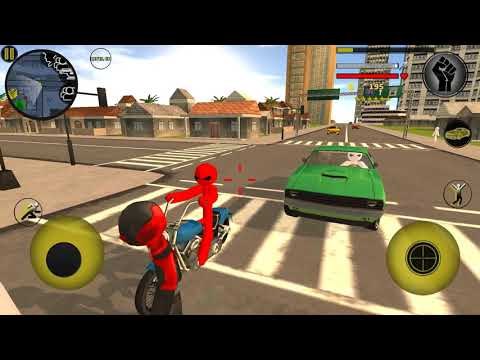 Stickman rope hero - Android gameplay HD