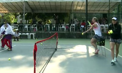 2 Legenda Tenis Putri Asia Tenggara Berikan Pelatihan