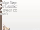 ToBeter Remanufactured Ink Cartridge Replacements for Lexmark 4 18C1974 Black and Lexmark