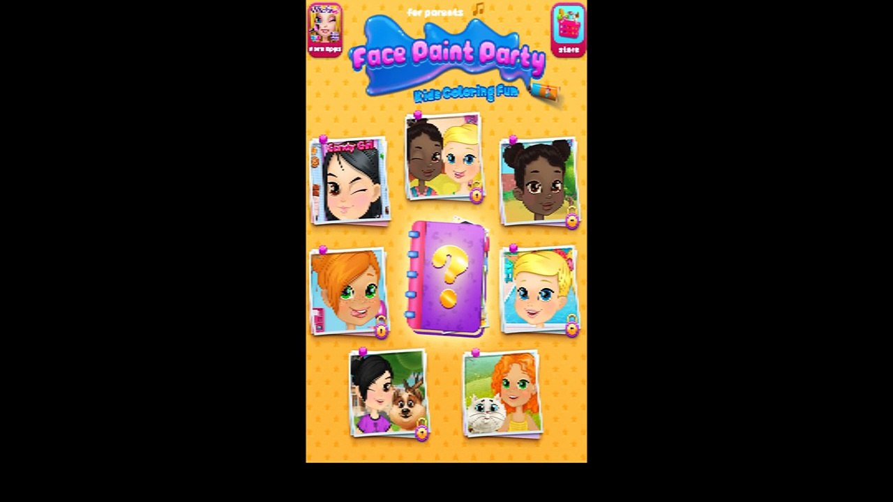 Face Paint Party - Android gameplay TabTale Movie apps free kids best top TV film video