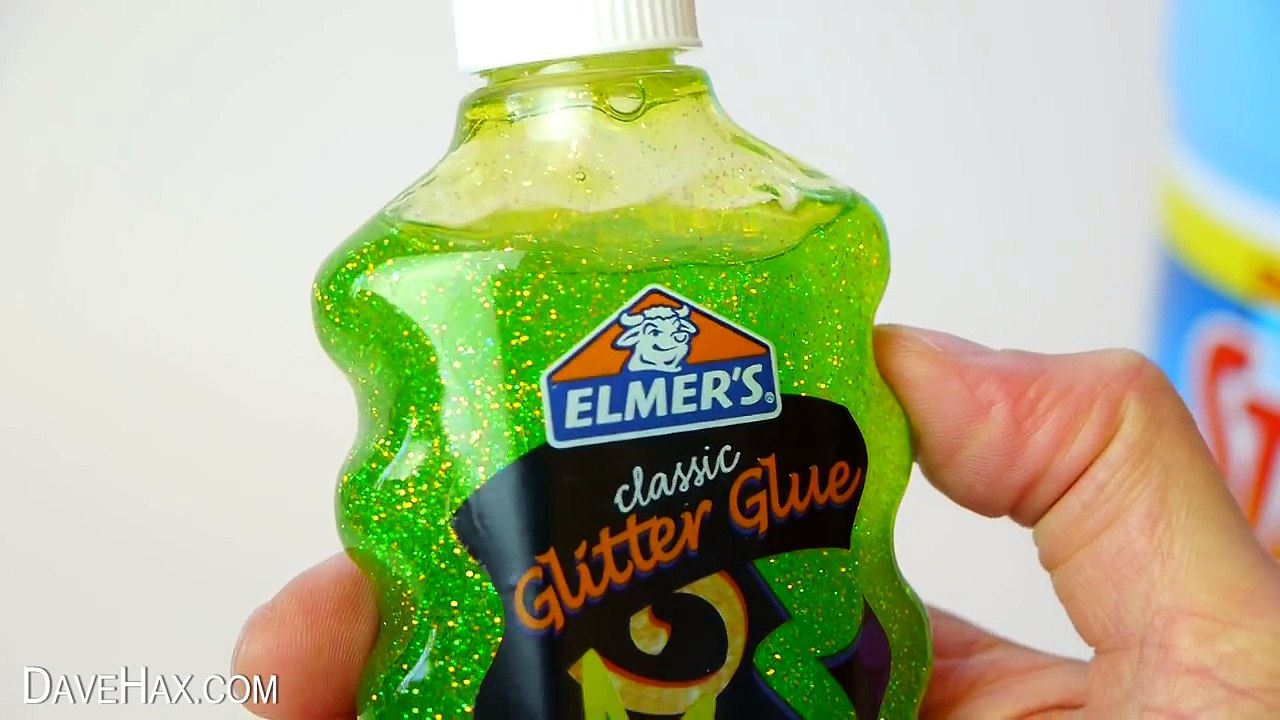 How to Make Green Glitter Slime