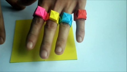 оригами кольцо как сделать из бумаги кольцо // origami ring