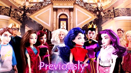 Descendants Mal VS Evie! With Wicked World Ben, Frozen Elsa, Hans, Maleficent & Evil Queen PART 2