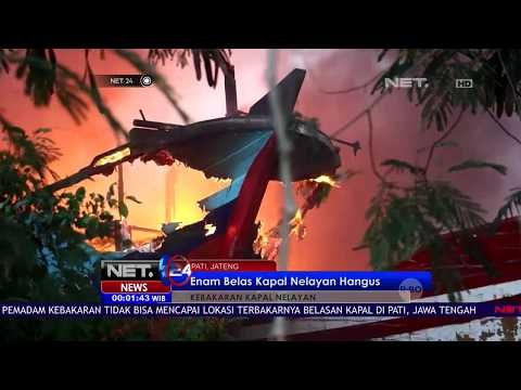 Enam Belas Kapal Nelayan Terbakar - NET24