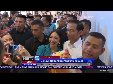 Kunjungan Presiden Jokowi Hebohkan Pengunjung Mal - NET5