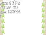 LD  Panasonic Compatible Replacement 6 Pack Black Printer Ribbon Cartridges  KXP145