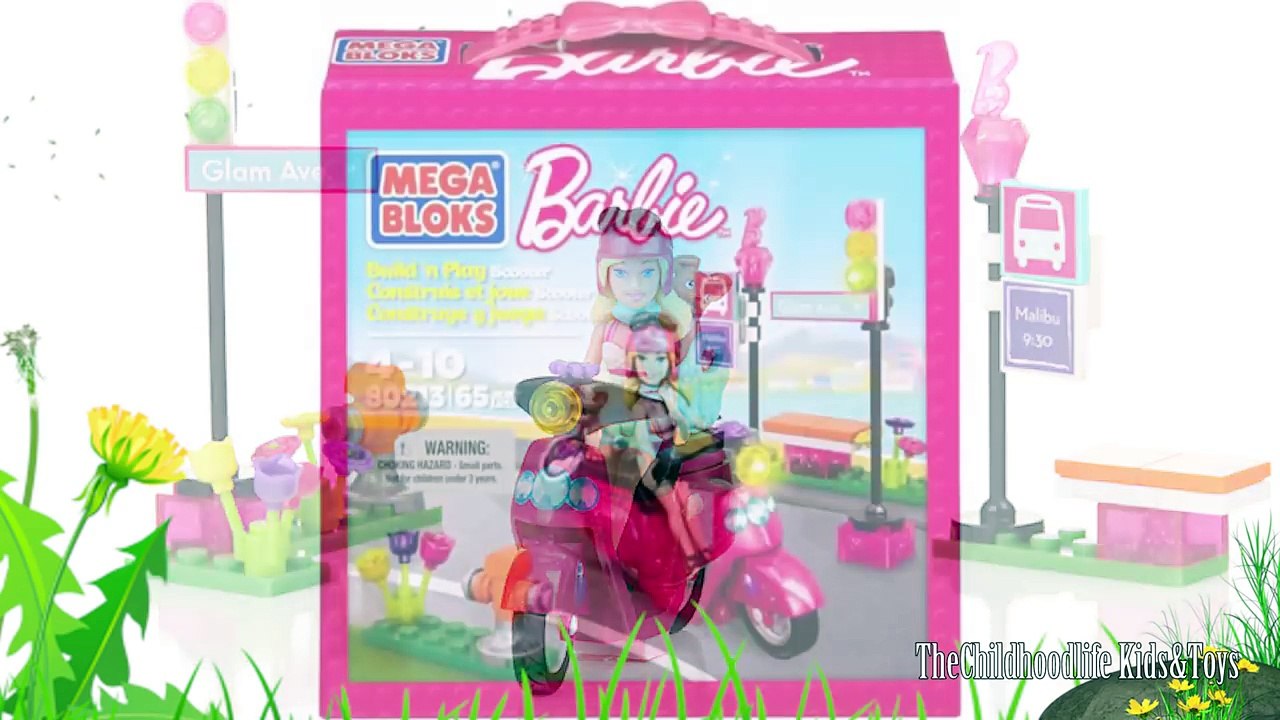 Barbie Mega Bloks Barbie Build N Play Scooter with Barbie Doll