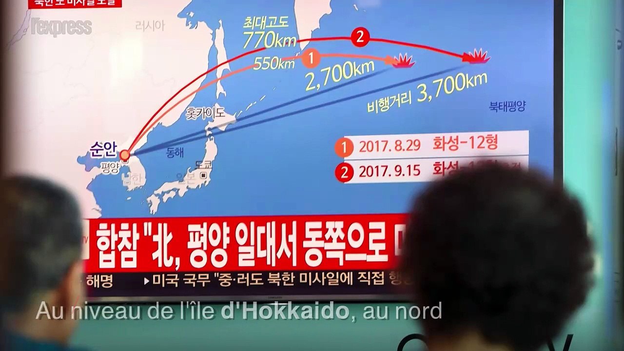 La Corée du Nord tire un nouveau missile au-dessus du Japon