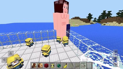 【マインクラフト】進撃の巨人とミニオンを戦わせたら意外すぎる結果だった！【GJフランキー】【フラクラ】