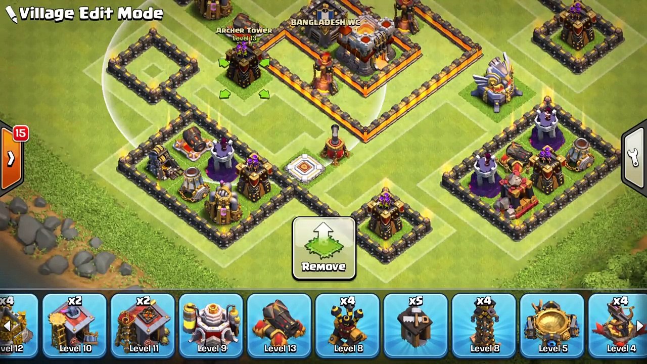 Clash of Clans - Town Hall 11(CoC TH11 ) Base Design for Trophy Push - Legend, Trophy Base