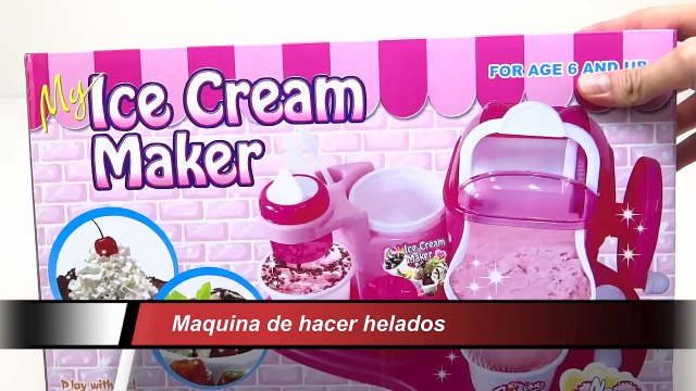 Maquina De Hacer Helados De Verdad Heladeria De Juguete Para Niñas Ensamble y Preparacion