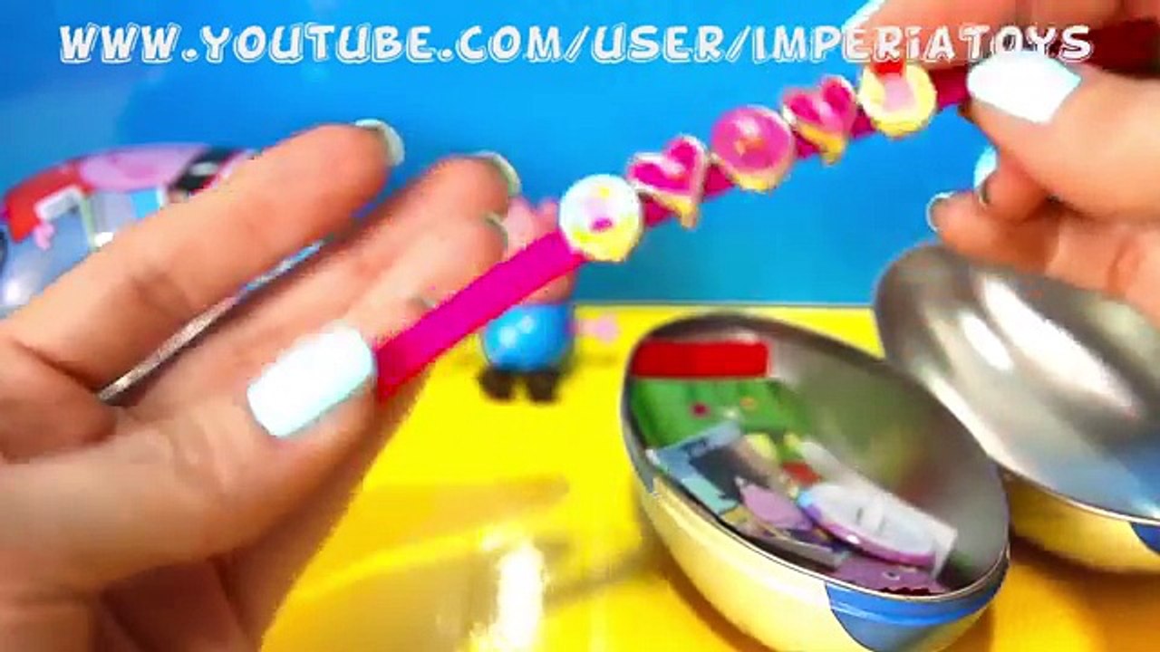 NEW PEPPA PIG SURPRISE EGGS!!! Mega Surprise Eggs Peppa Pig