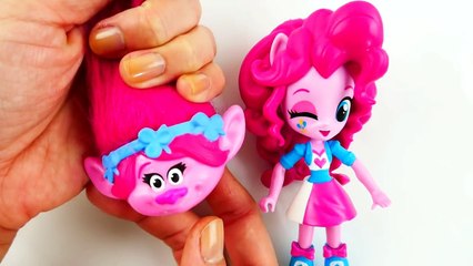How to make 2016 Trolls Movie Doll Poppy from McDonalds Happy Meal and MLP Equestria Girls Mini