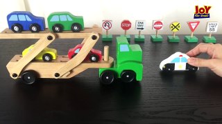 Street Vehicles and Car Carrier - Learn the Names of Cars for Kids and Trucks with Melissa & Doug