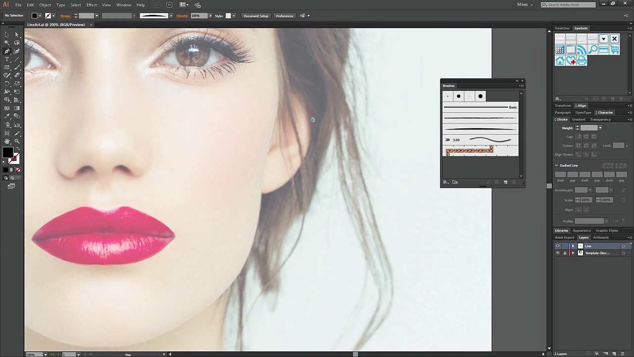 Adobe Illustrator CC - Line Art Tutorial 2016 - Tips, Tricks & Shortcuts