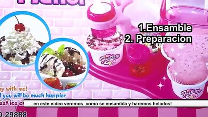 Maquina De Hacer Helados De Verdad Juguete Para NIños y Niñas Funcionamiento Preparacion