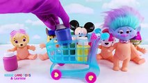 Mickey Mouse Ice Cream Stand Pounding Toys Glitter Body Paint Paw Patrol Baby Dolls PJ Mas