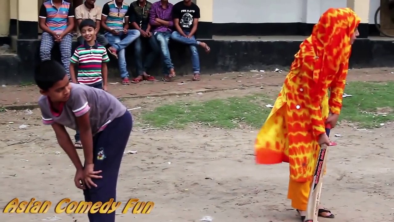 Gully Cricket T20 Funny Match 2017  - Short Funny Prank Cricket game for kids & Grils