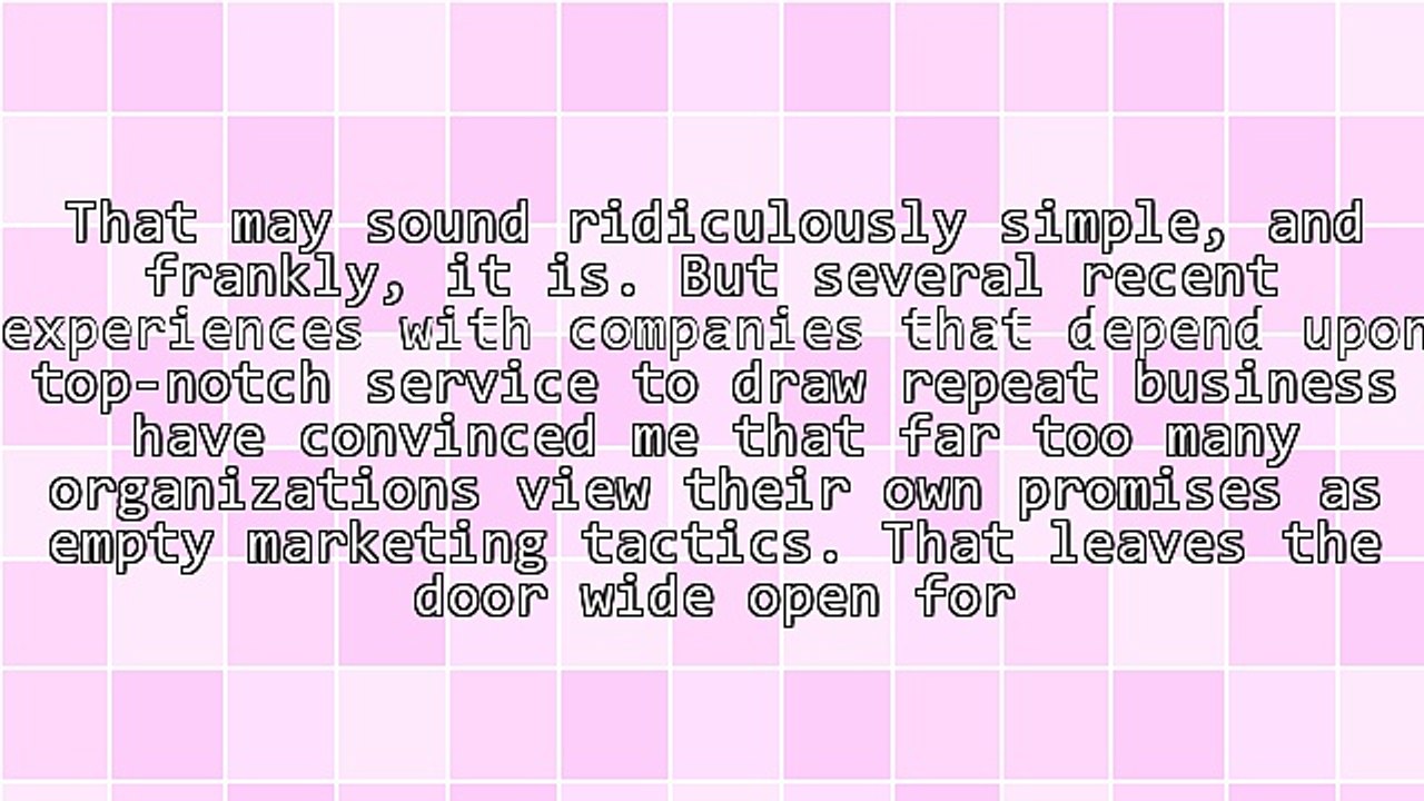 Powerful Marketing Starts By Fulfilling Promises