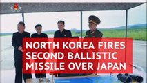 North Korea fires second ballistic missile over Japan making Tokyo's hackles rise