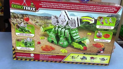 Dino Trucks Toys: Dinotrux Garby Toy UNBOXING - Play Dough + Review