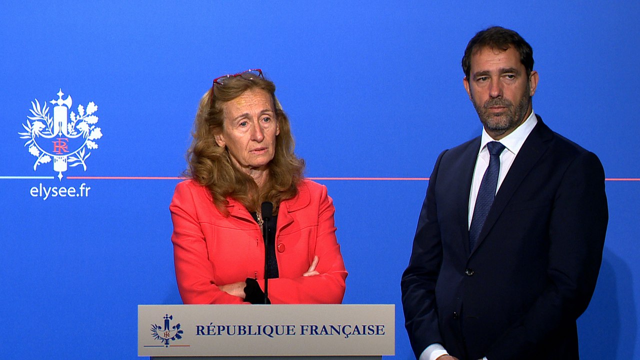 Conférence de presse de Christophe Castaner et Nicole Belloubet