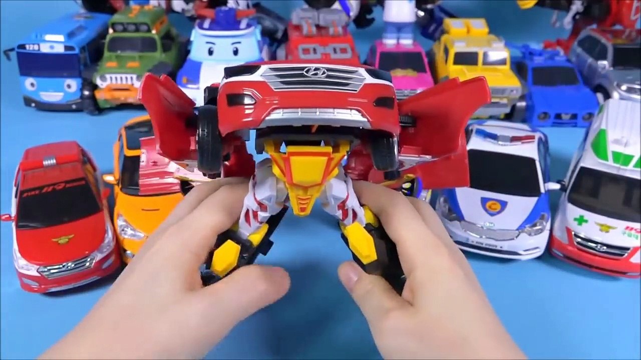 헬로카봇 CarBot 또봇 미니특공대 댄디 구급차 스카이 프론 경찰차 장난감 Carbot TOBOT robot car toys