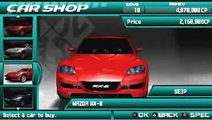 Street Supremacy Cars [PSP]