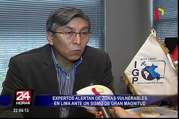 Expertos alertan zonas vulnerables limeñas ante un sismo de gran magnitud