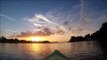 Adventurous Kayaker Documents Sunset over Alafia River