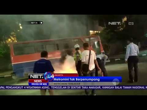 Metromini Terbakar di Sekitar Bundaran HI - NET24
