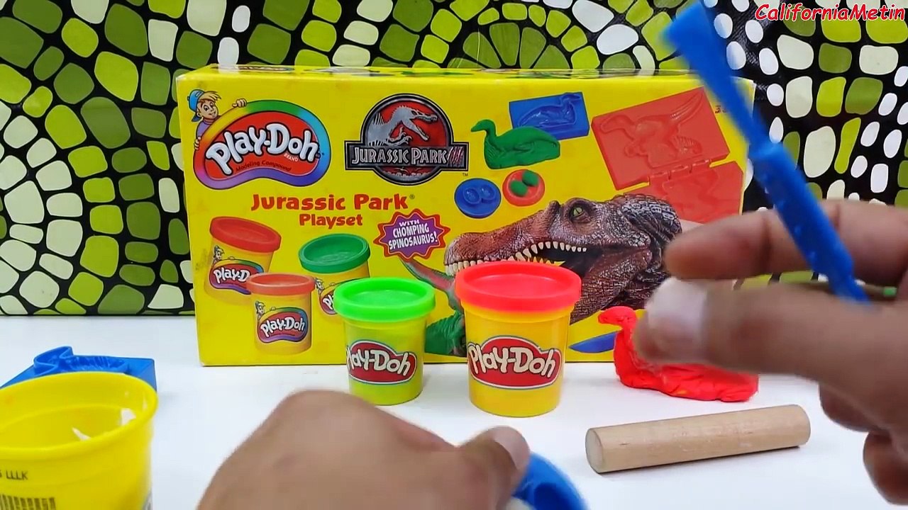 Play Doh Jurassic Park Playset With Chomping Spinosaurus