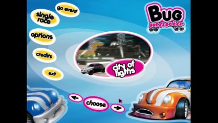 Bug Mania gameplay on City of lights with bat-bug car