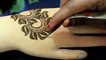 2017 Leafy Flower Henna Mehndi Designs For Hands:Easy Unique Mehendi Art Tutorial For Beginners