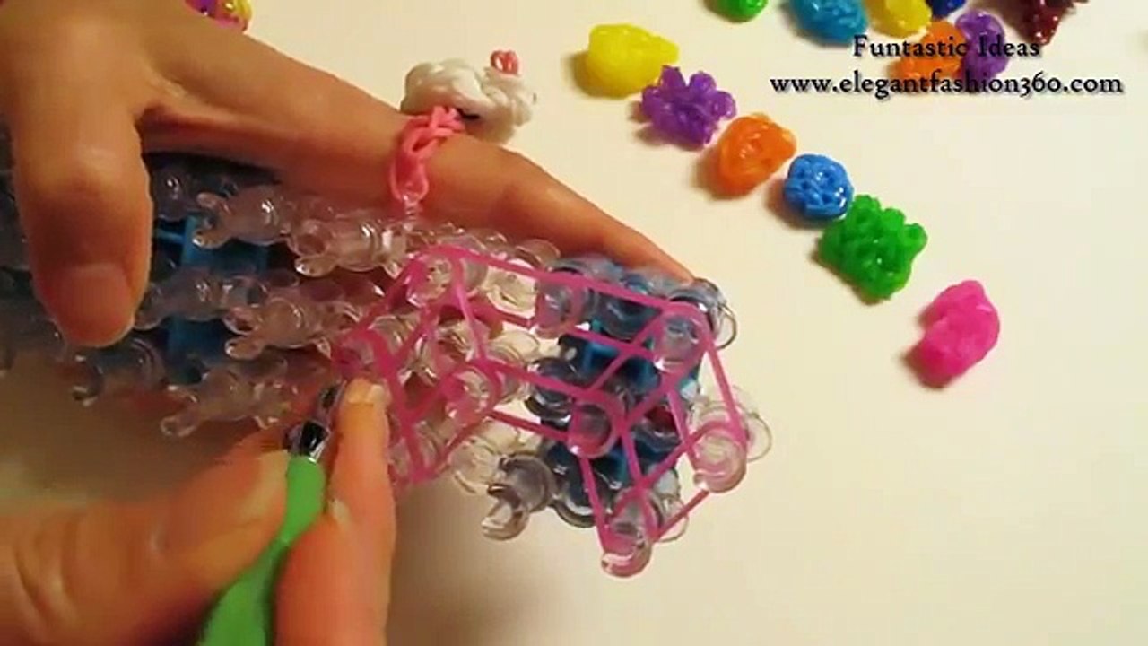 EASY Rainbow Loom Jelly Beans Charms | How To M...